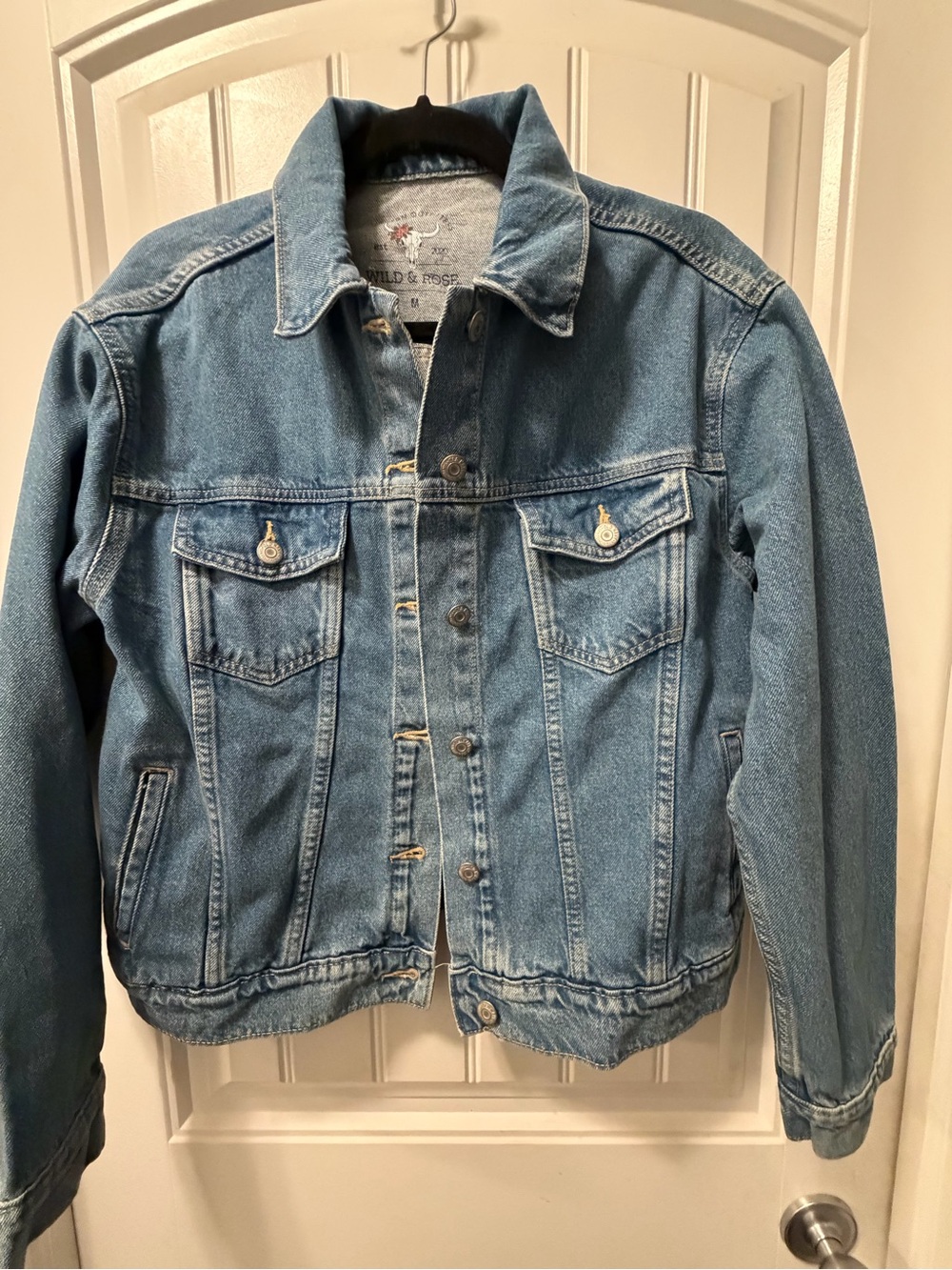 Wild Rose Medium Blue Denim Jacket